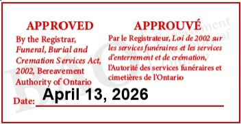 rulle and regulations approval stamp and date